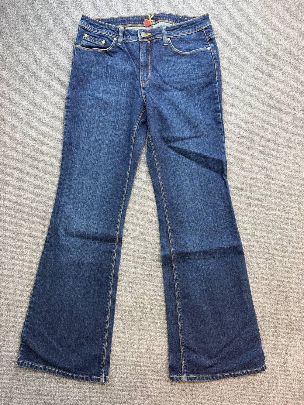 Premium Women’s Dark Wash Flare Stretch Jeans Size 10